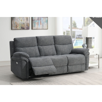Harrow 3 Seater Sofa Electric Recliner in Dark Grey Harrow 3 Seater Sofa Electric Recliner in Dark Grey