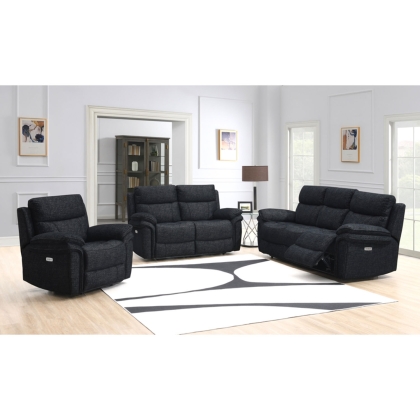Harrow 2 Seater Sofa Electric Recliner in Black Harrow 2 Seater Sofa Electric Recliner in Black