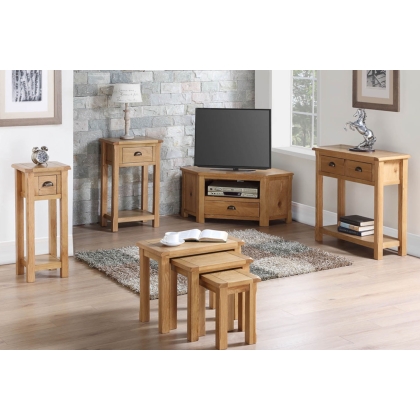 Kilmore Oak 1 Drawer Hall Console Table