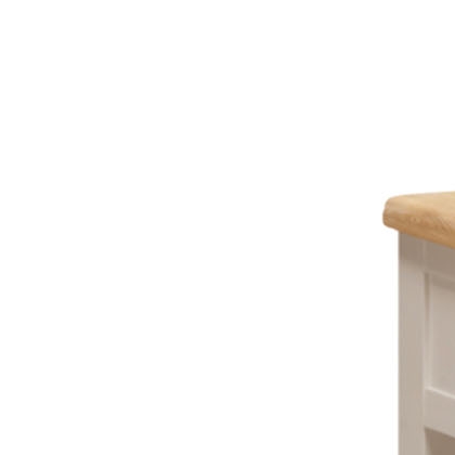 Windermere Painted Oyster Grey Oak 2 Drawer Console Table