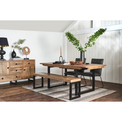 Nixon Reclaimed Wood 180cm-240cm Extending Dining Table