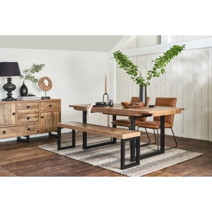 Nixon Reclaimed Wood 140cm-180cm Extending Dining Table
