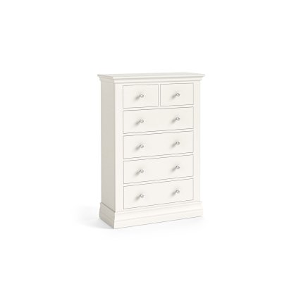 Burgundy Painted Coconut Milk 2 Over 4 Chest of Drawers