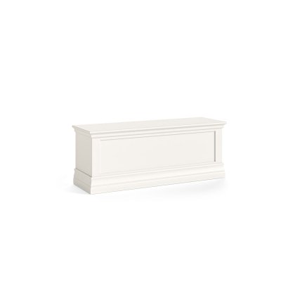 Burgundy Painted Coconut Milk Blanket Box