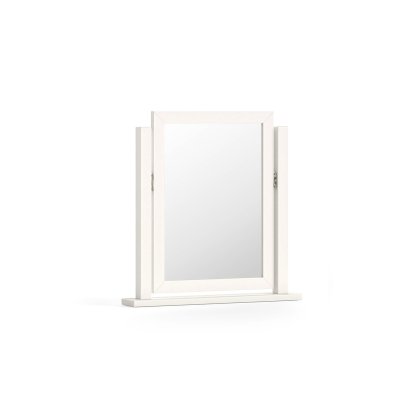Burgundy Painted Coconut Milk Dressing Table Vanity Mirror