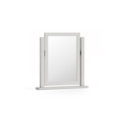 Burgundy Painted Light Grey Dressing Table Vanity Mirror