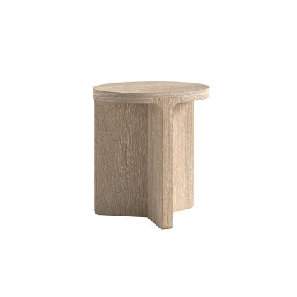 Portobello Oak Round Side Table Portobello Oak Round Side Table