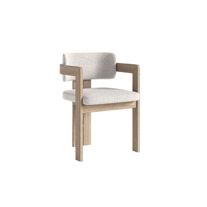Portobello Oak Dining Armchair (Pair)