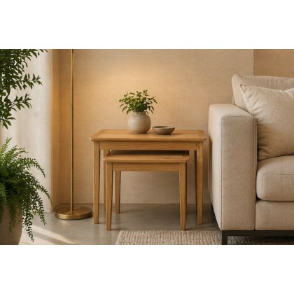 Bath Oak Nest of Tables