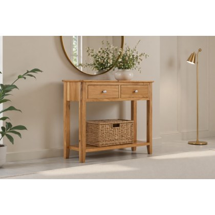 Bath Oak Console Table