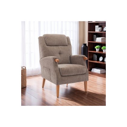 GFA Isla Fireside Chair in Mink Fabric GFA Isla Fireside Chair in Mink Fabric