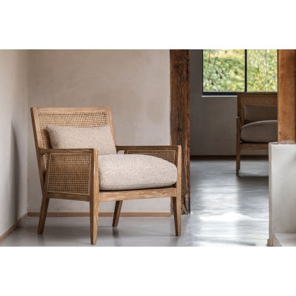 Gallery Direct Nagoya Rattan Armchair with Natural Seat Cushions Gallery Direct Nagoya Rattan Armchair with Natural Seat Cushions