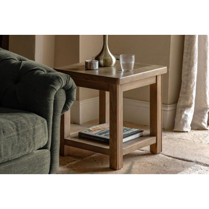 Gallery Direct Hardwick Smoked Oak Side Table