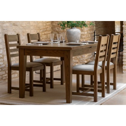 Gallery Direct Hardwick Smoked Oak Ext 160-210cm Dining Table