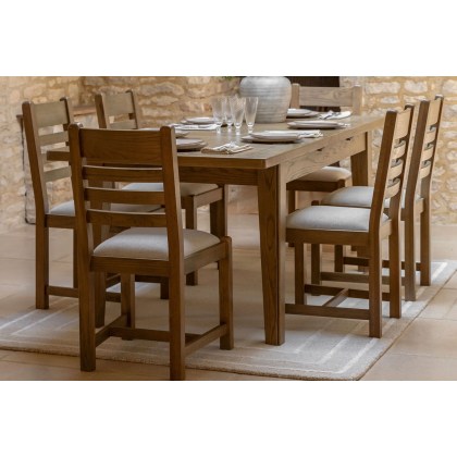 Gallery Direct Hardwick Smoked Oak Ext 160-210cm Dining Table