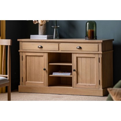 Gallery Direct Eton Natural 2 Door 2 Drawer Sideboard