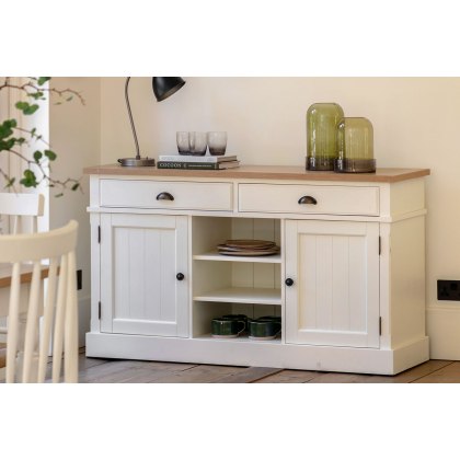 Gallery Direct Eton Painted White 2 Door 2 Drawer Sideboard