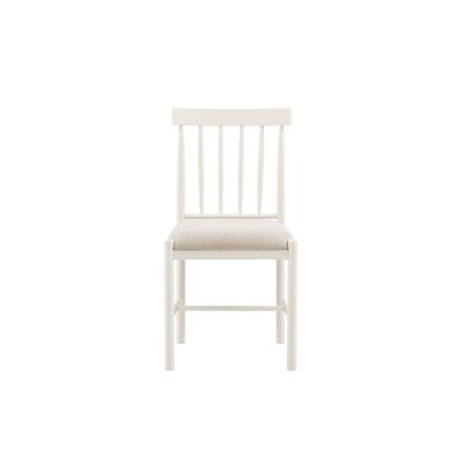 Gallery Direct Eton Painted White Upholstered Dining Chair