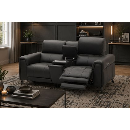 Lumea Tech Smart 2 Seater Recliner Sofa with Power Headrest, Heat Function & Tech Console Lumea Tech Smart 2 Seater Recliner Sofa with Power Headrest, Heat Function & Tech Console