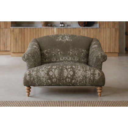 Tetrad Heritage Jacaranda Bagru Snuggler Chair Tetrad Heritage Jacaranda Bagru Snuggler Chair