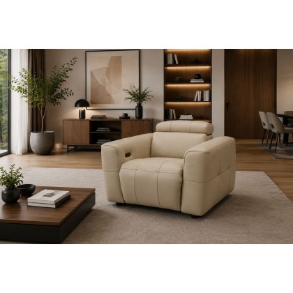 Monaco Arm Chair with Power Recliner and Headrest Monaco Arm Chair with Power Recliner and Headrest