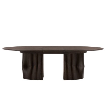 Gallery Direct Onda Walnut Ext 200-250cm Oval Dining Table