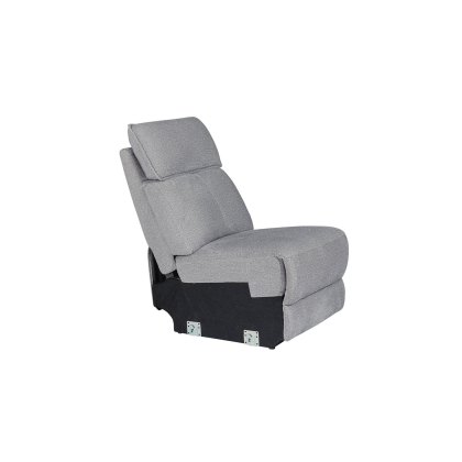Blaine Armless Sectional Unit in Greige Fabric