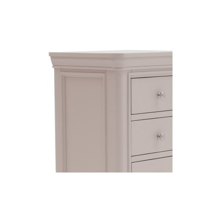 Mabel Wooden 7 Drawer Chest in Painted Taupe Finish