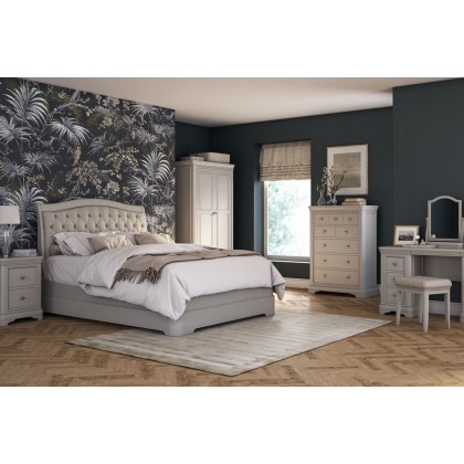 Mabel Wooden Dressing Table in Painted Taupe Finish