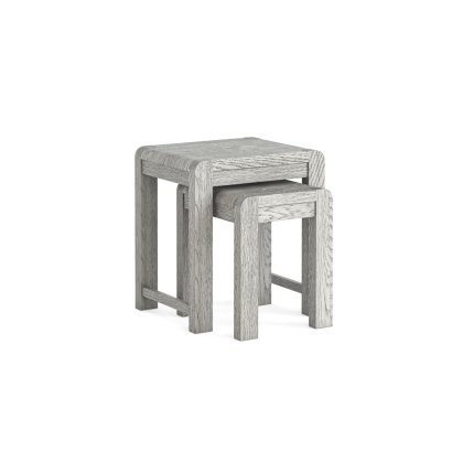 Amsterdam Washed Grey Oak Nest of Tables