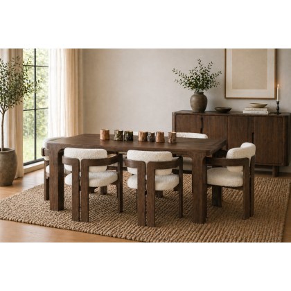 California Dark Oak Large Extending Dining Table California Dark Oak Large Extending Dining Table