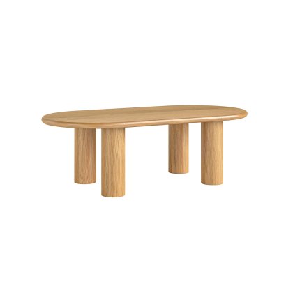 Como Oak Oval Coffee Table Como Oak Oval Coffee Table