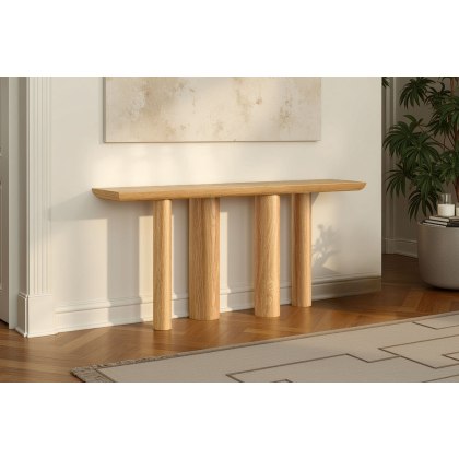 Como Oak 165cm Console Table