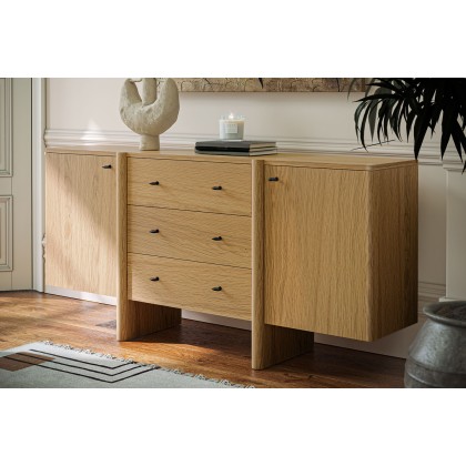 Como Oak Large Sideboard