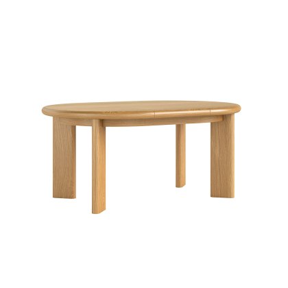 Como Oak 120-170cm Round to Oval Ext Dining Table Como Oak 120-170cm Round to Oval Ext Dining Table