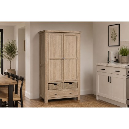 Normandy White Wash Kitchen Larder Unit Normandy White Wash Kitchen Larder Unit