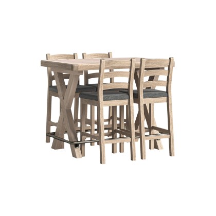 Normandy White Wash Bar Table