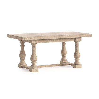 Normandy White Wash Small Ext 140-185cm Trestle Dining Table Normandy White Wash Small Ext 140-185cm Trestle Dining Table