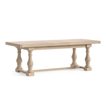 Normandy White Wash Large Ext 200-245cm Trestle Dining Table Normandy White Wash Large Ext 200-245cm Trestle Dining Table