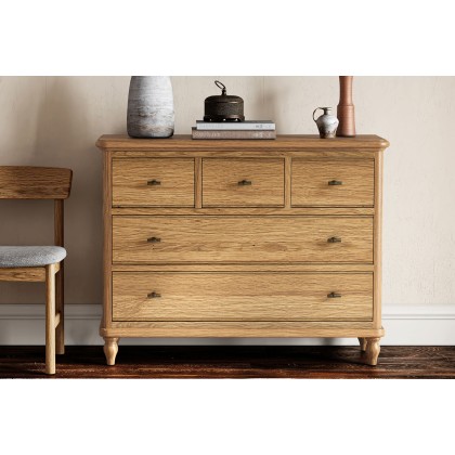 Verona Oak 3 Over 2 Chest of Drawers