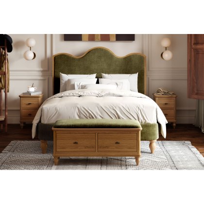 Verona Oak Storage Bench