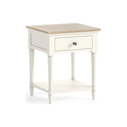 Provence Painted Off-White Oak Lamp Table Provence Painted Off-White Oak Lamp Table