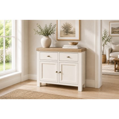 Windsor Country Oak Painted Small Sideboard
