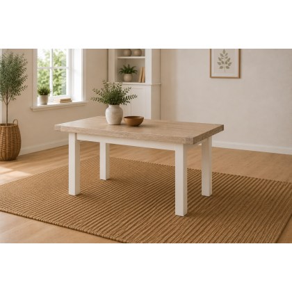 Windsor Country Oak Painted Small 140-185cm Ext Dining Table
