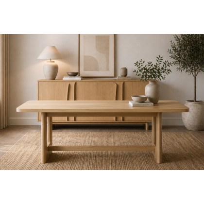 Cara Oak Large 200-245cm Extending Dining Table Cara Oak Large 200-245cm Extending Dining Table