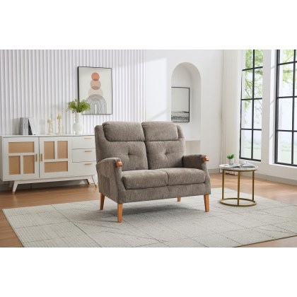 GFA Isla Fireside 2 Seater Sofa in Mink Fabric GFA Isla Fireside 2 Seater Sofa in Mink Fabric