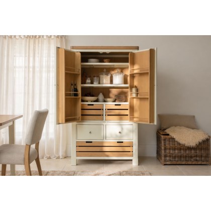 Burford Painted Oak Kitchen Larder Unit Burford Painted Oak Kitchen Larder Unit