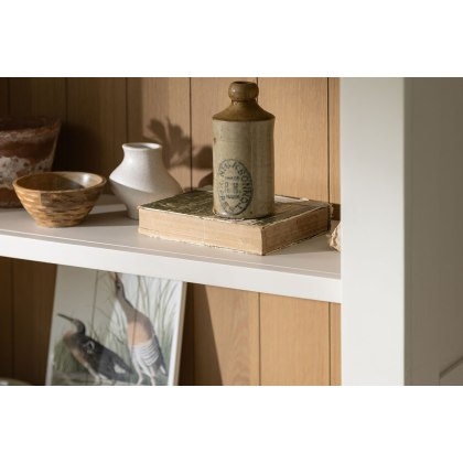 Burford Painted Oak Storage Bookcase Burford Painted Oak Storage Bookcase