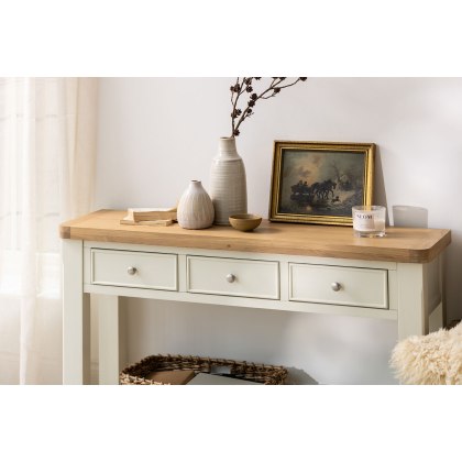 Burford Painted Oak Console Table Burford Painted Oak Console Table
