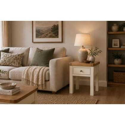 Burford Painted Oak Lamp Table Burford Painted Oak Lamp Table